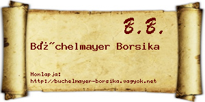 Büchelmayer Borsika névjegykártya